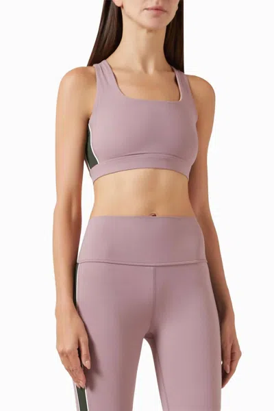 Splits59 Lexi Rigor Bra In Military/blush In Pink