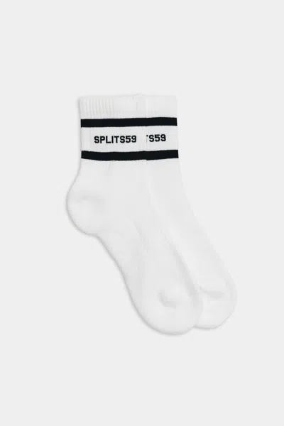 Splits59 Logo Ankle Socks In White