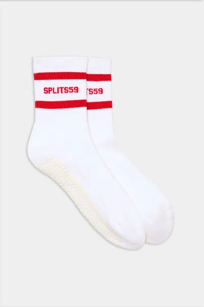 Splits59 Logo Stripe Ankle Socks With Grip