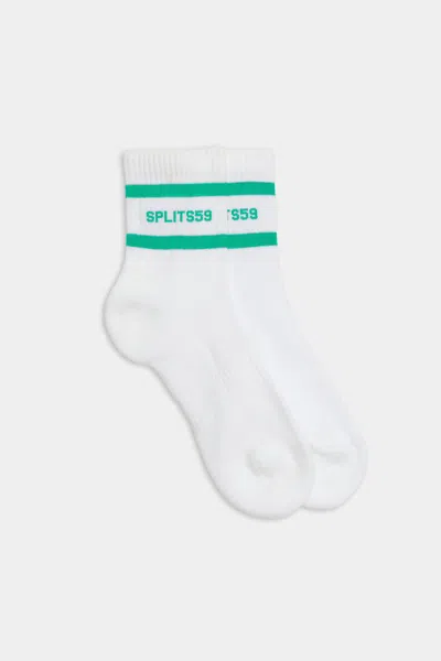 Splits59 Logo Stripe Quarter Socks In Multi