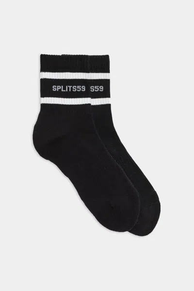 SPLITS59 LOGO STRIPE QUARTER SOCKS