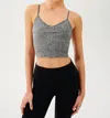 Splits59 Loren Low Impact Seamless Active Cami In Grey