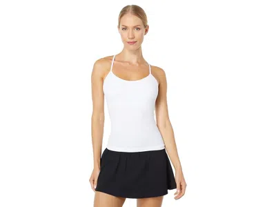 Splits59 Loren Seamless Waist Length Tank Women's Clothing White: Xs-sm