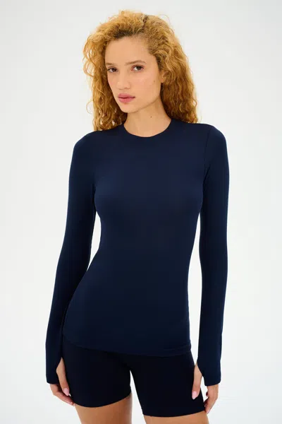 Splits59 Louise Rib Long Sleeve In Blue