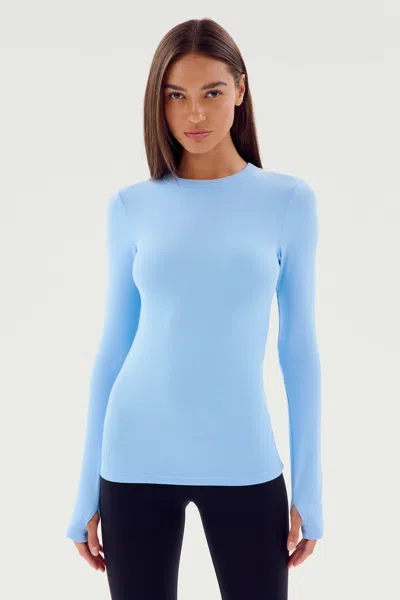 Splits59 Louise Rib Long Sleeve In Blue