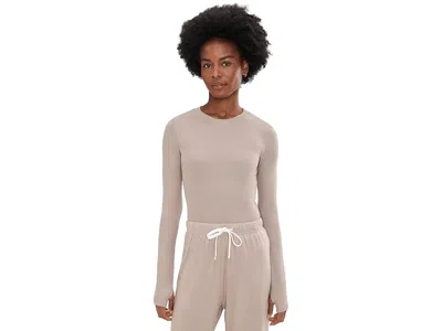 Splits59 Louise Rib Long Sleeve In Neutral