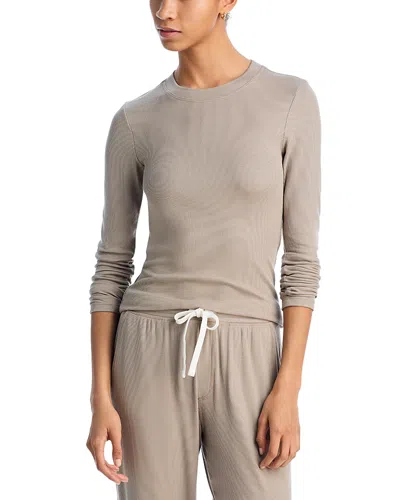 Splits59 Louise Ribbed Top In Brown