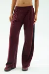 Splits59 Luca Airweight Trouser With Stripe In Burgundy