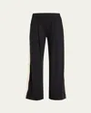 Splits59 Luca Airweight Trousers With Side Stripes In Blackwhit