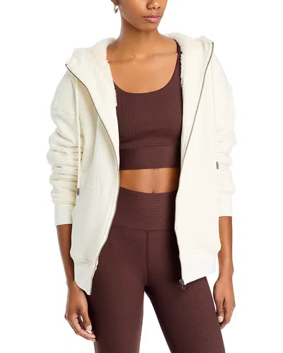 Splits59 Lynx French Terry Fleece Hoodie In Creme/creme