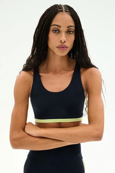 Splits59 Maci Airweight Bra In Indigo/limeade