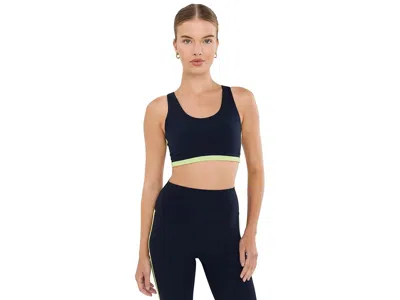 Splits59 Maci Airweight Bra Women's Bra Indigo/limeade: Lg, Nylon/spandex