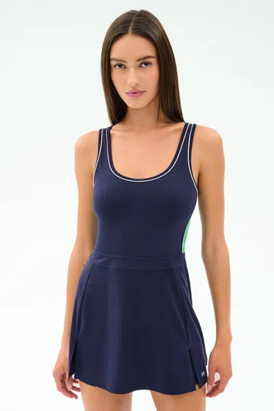 Splits59 Martina Rigor Color Block Dress In Blue