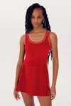 Splits59 Martina Rigor Dress W/piping In Red