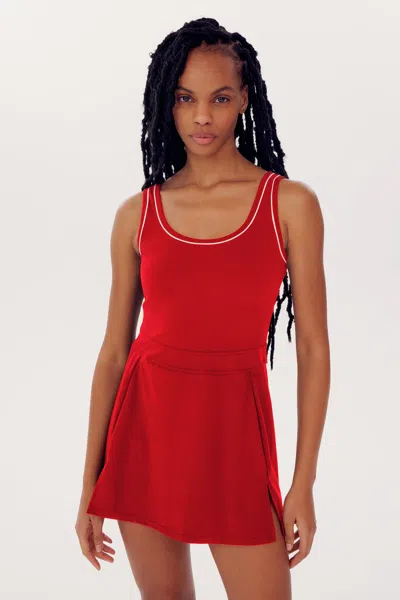 Splits59 Martina Rigor Dress W/piping In Red