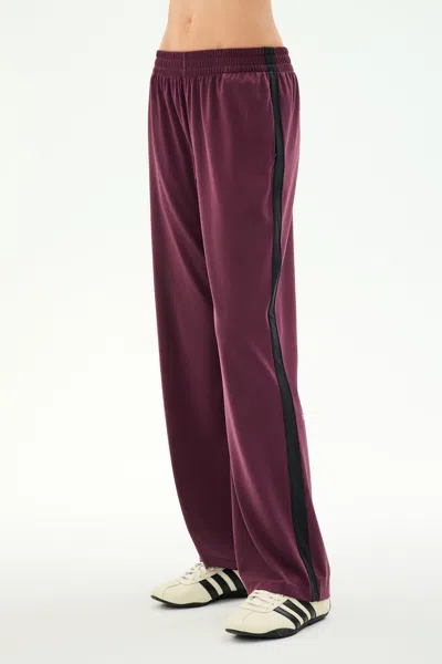 Splits59 Maxie Rigor Track Pant In Dark Cherry/black