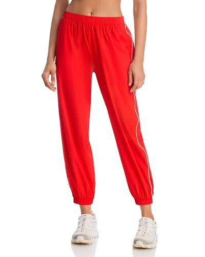 Splits59 Megan Woven Nylon Joggers In Red