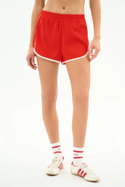 Splits59 Megan Woven Nylon Run Short In Red