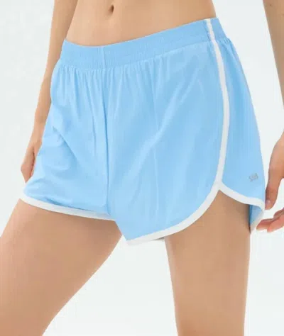 Splits59 Megan Woven Nylon Running Short In Skylight In Blue