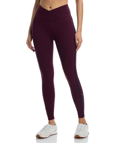 Splits59 Mia Rigor Striped Leggings In Purple