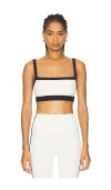 Splits59 Monah Rigor Sports Bra In Creme & Black