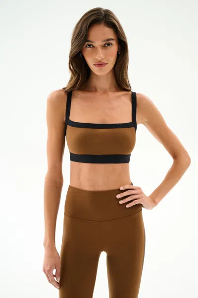 Splits59 Monah Rigor Bra -toffee/black In Brown