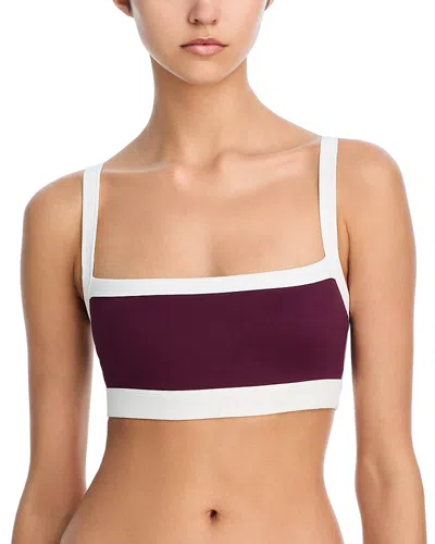 Splits59 Monah Rigor Sports Bra In Burgundy