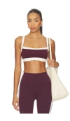 Splits59 Monah Rigor Sports Bra In Burgundy
