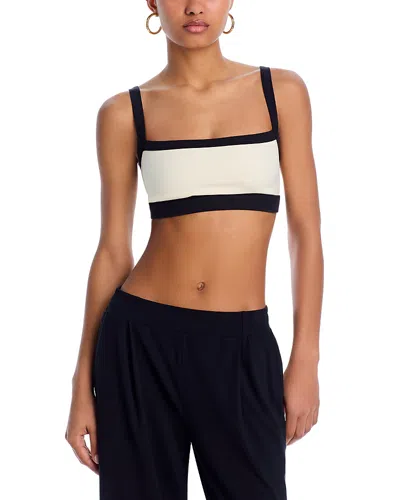 Splits59 Monah Rigor Sports Bra In Creme/black