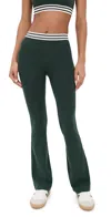 Splits59 Raquel Active Rib Flare Leggings Heather Military In Green