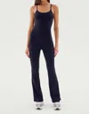 Splits59 Suki Airweight Thong Bodysuit Black In Black