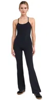 Splits59 Suki Airweight Thong Bodysuit Black In Black