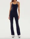 Splits59 Suki Airweight Thong Bodysuit Black In Black