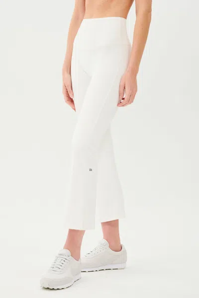Splits59 Raquel High Waist Crop In White