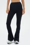 Splits59 Womens Black Raquel Flared-leg Mid-rise Stretch-woven Leggings In Black