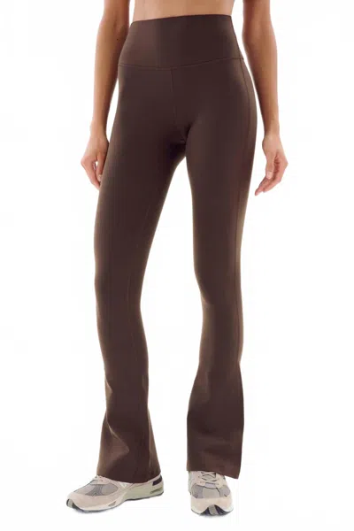 Splits59 Raquel High Waist Flared Leggings In Brown