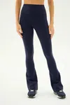 Splits59 Raquel High Waist Flared Leggings In Navy In Blue