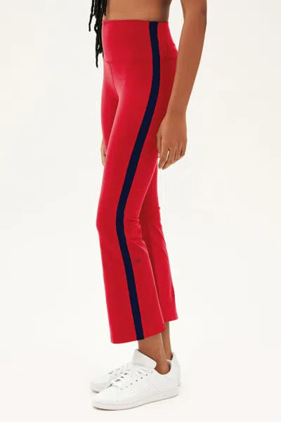 Splits59 Raquel High Waist Supplex Crop In Red