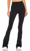 Splits59 Raquel' Contrasting Stripe Flared Pants In Black