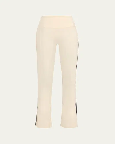 Splits59 Raquel High-waist Supplex Flare Leggings In Cremeblack