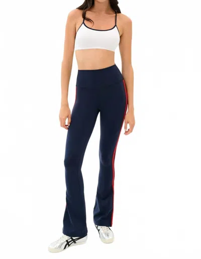 Splits59 Raquel High Waist Supplex Flare Pants In Indigo Lotus Red In Black