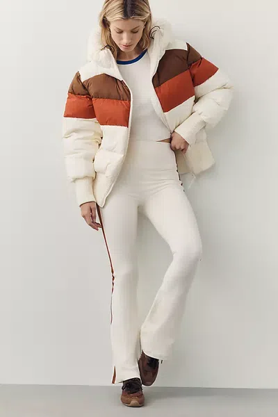 Splits59 Raquel Mid Rise Flared Leggings In Ivory