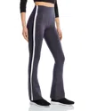 Splits59 Raquel Tuxedo Stripe Flare Pants In Black/heather Grey/white