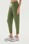 Splits59 Reena Fleece 7/8 Sweatpant In Green