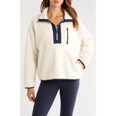 Splits59 Reese Half-zip Fleece Pullover In Neutral