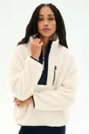 Splits59 Reese Sherpa Half Zip Pullover In Neutral