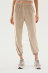 Splits59 Rhys Velour Jogger In Latte In Neutral