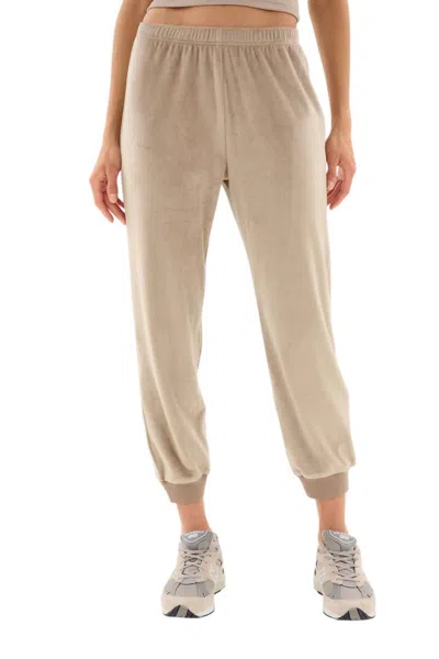 Splits59 Rhys Velour Jogger In Latte In Multi