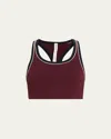 Splits59 Robbie Airweight Sports Bra In Dk Cherry Indigo