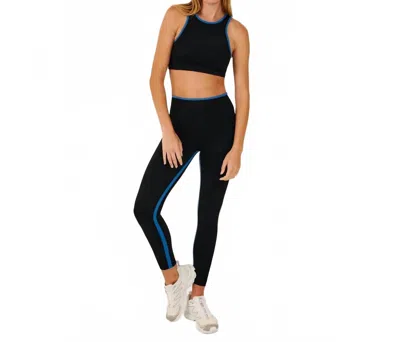 Splits59 Sam High Waist Rigor 7/8 Leggings In Black Lake